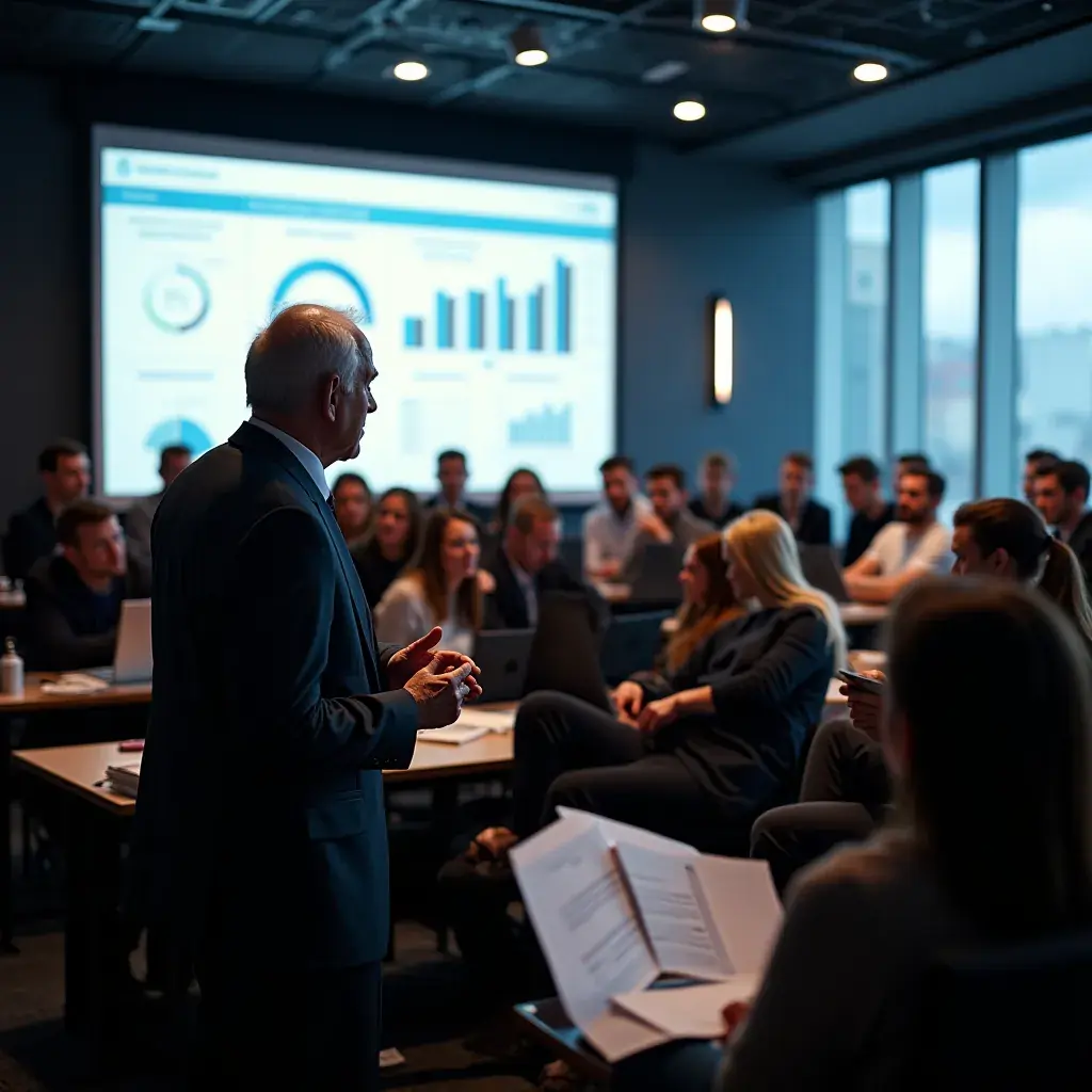 persoană care analizează datele de comision pe un ecran